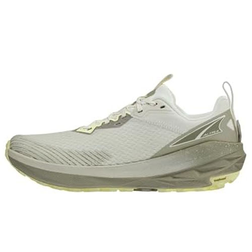 A lightweight running shoe with a neutral color scheme, featuring a breathable mesh upper, cushioned midsole, and a durable outsole designed for traction and comfort.