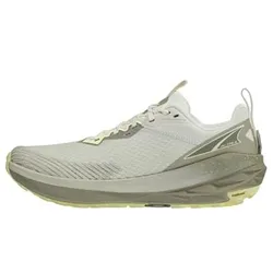 A lightweight running shoe with a neutral color scheme, featuring a breathable mesh upper, cushioned midsole, and a durable outsole designed for traction and comfort.