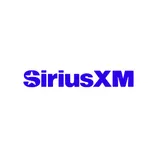 SiriusXM logo in blue, representing a satellite radio service offering a variety of audio entertainment, including music, sports, news, and talk shows.