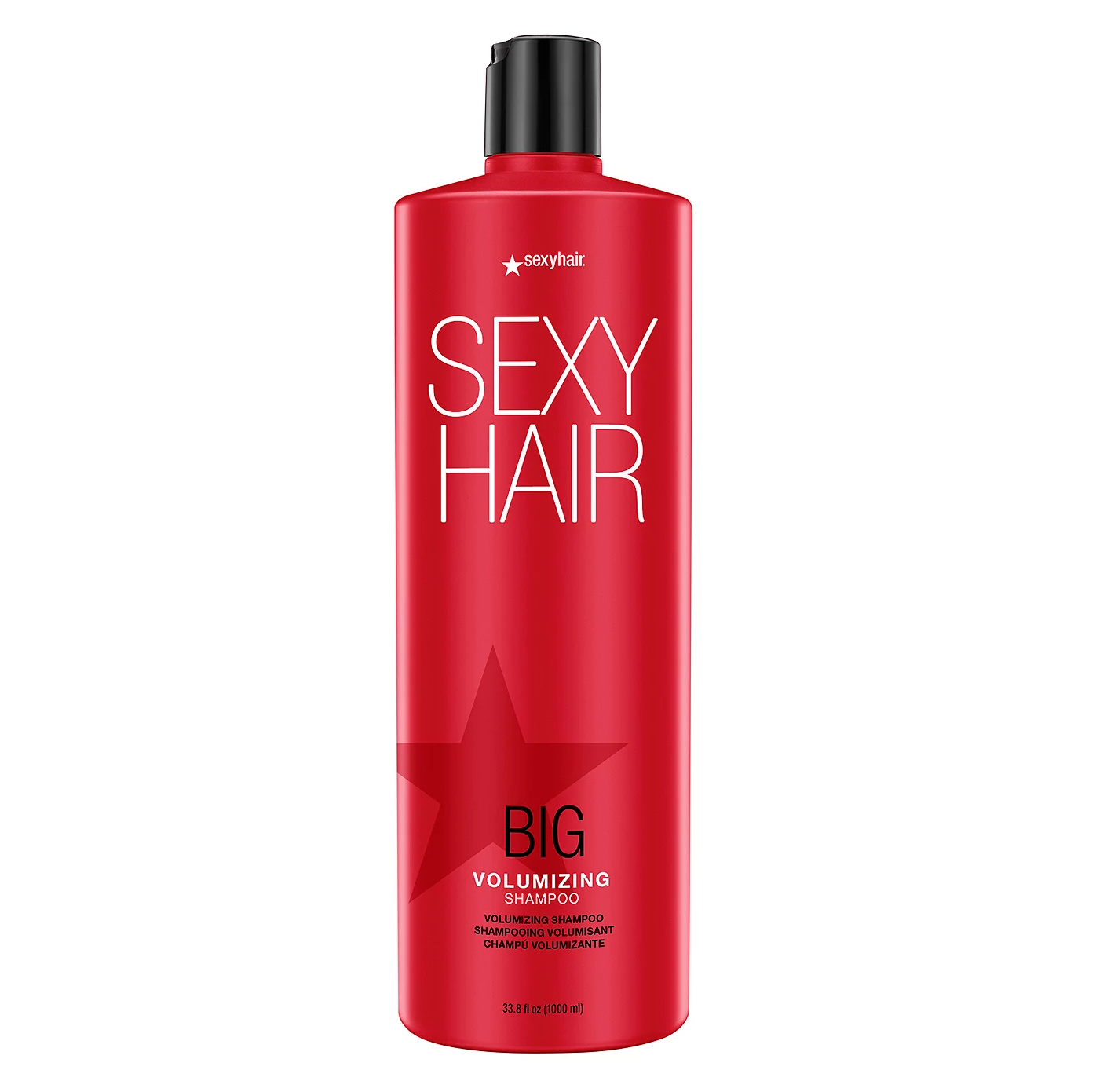 Sexy Hair Big Volumizing Shampoo, 33.8 fl oz (1000 ml) bottle.