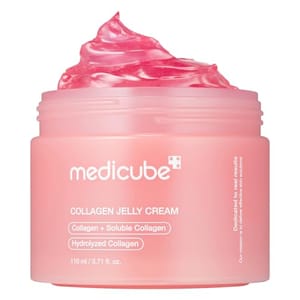 Medicube Collagen Jelly Cream, featuring collagen, soluble collagen, and hydrolyzed collagen, 110 ml/3.71 fl. oz.