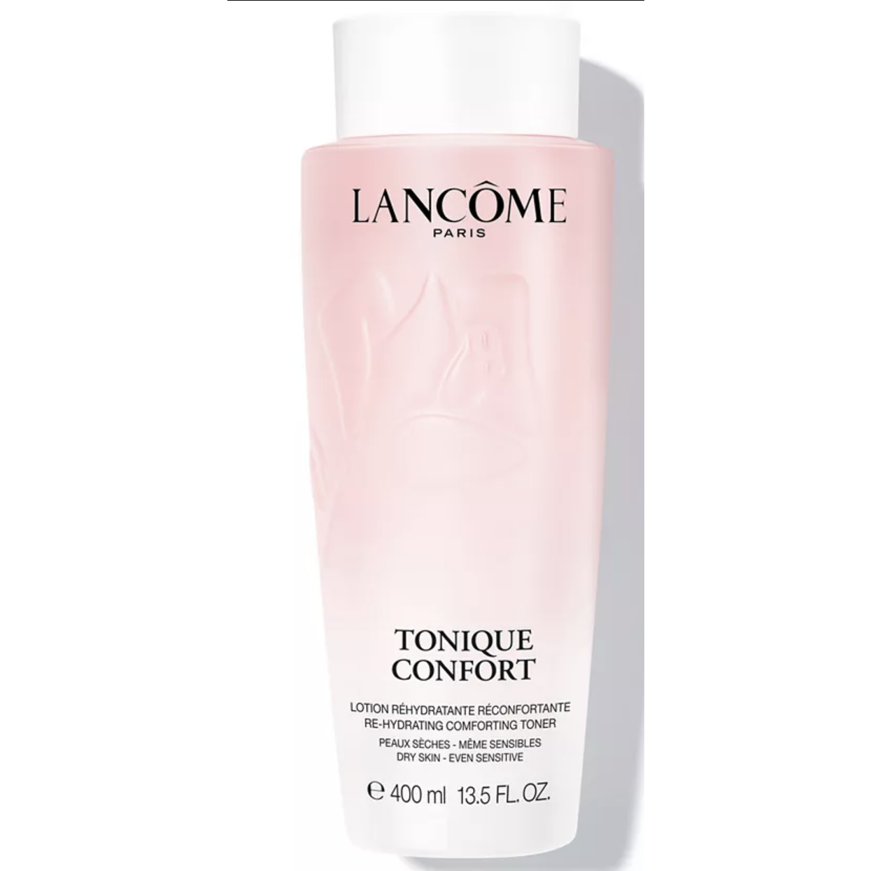 Lancôme Tonique Confort, a re-hydrating comforting toner for dry and sensitive skin, 400 ml (13.5 fl. oz.).