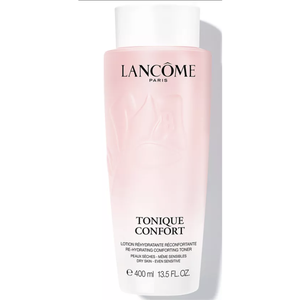 Lancôme Tonique Confort, a re-hydrating comforting toner for dry and sensitive skin, 400 ml (13.5 fl. oz.).