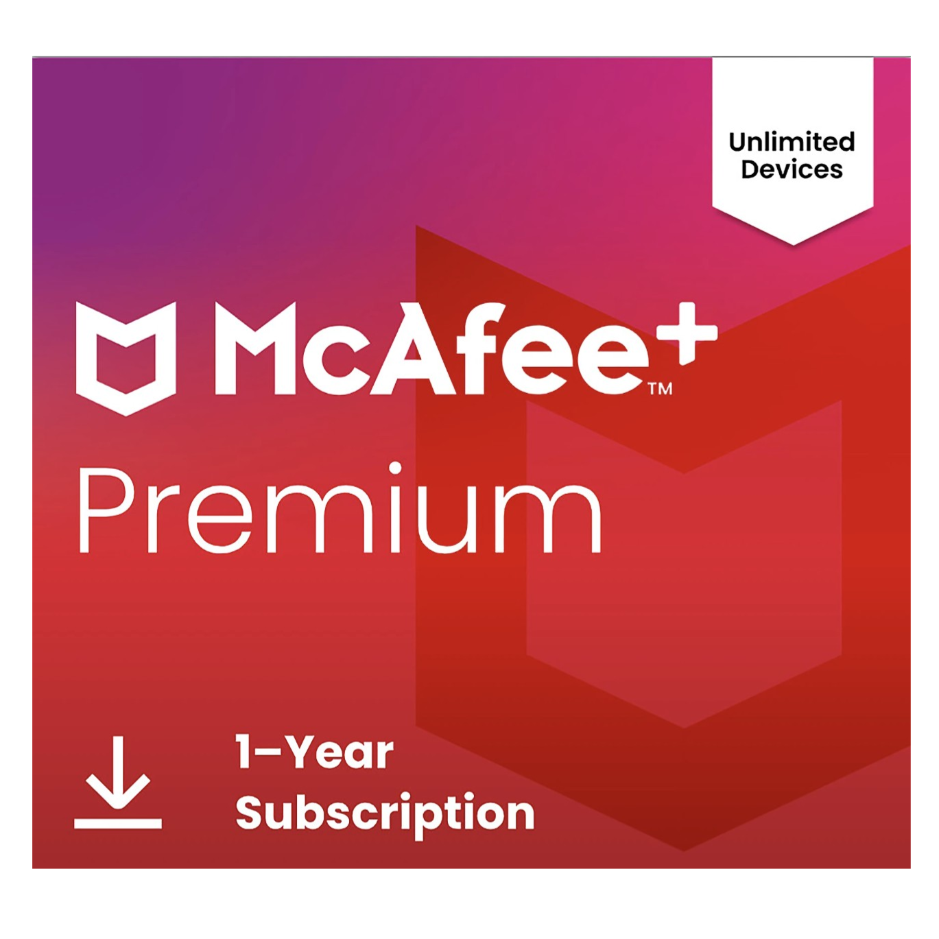 McAfee+ Premium, a 1-year subscription for unlimited devices, offers comprehensive security solutions.