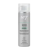 No7 Future Renew Damage Reversal Peptide Cleanser, 150 ml, purifies and prepares skin for visible damage reversal, suitable for sensitive skin.