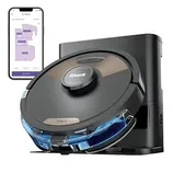 Shark AI Ultra 2-in-1 Robot Vacuum and Mop with a self-emptying base and smartphone compatibility for home mapping and cleaning control.