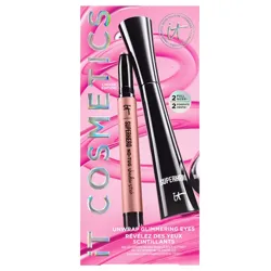 It Cosmetics Superhero set includes a full-size Superhero Mascara (9 ml) and Superhero No-Tug Shadow Stick (1.5 g).