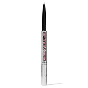Eyebrow pencil labeled \“Precisely, My Brow Definer\“ by Benefit, featuring a slim, retractable design for precise brow detailing.
