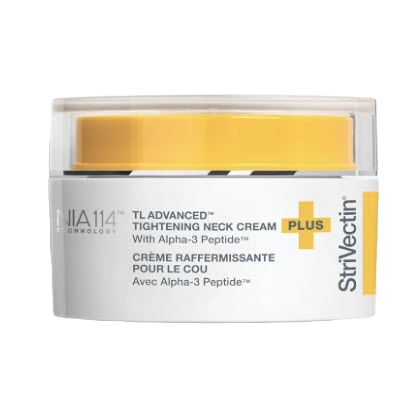 StriVectin TL Advanced Tightening Neck Cream Plus with Alpha-3 Peptide is designed to firm and tighten the neck area.