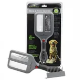 FURminator Flea & Tick Finder, a 3-in-1 tool with a magnifying glass, white illumination, and a comb to help locate fleas, ticks, and debris on pets with no-slip grip.