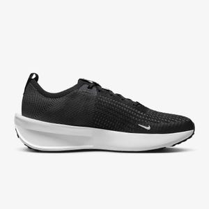 Black Nike athletic shoe with a white sole and a small white Nike swoosh logo on the side.