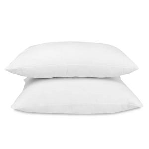 A pair of white Tommy Bahama Jumbo Pillows made of soft, plush material, designed for comfort and support.