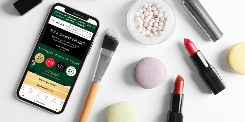 Sephora app and beauty products