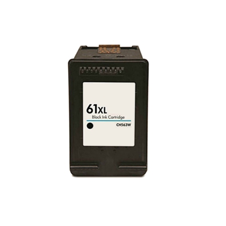 HP 61XL black ink cartridge, model CH563W.