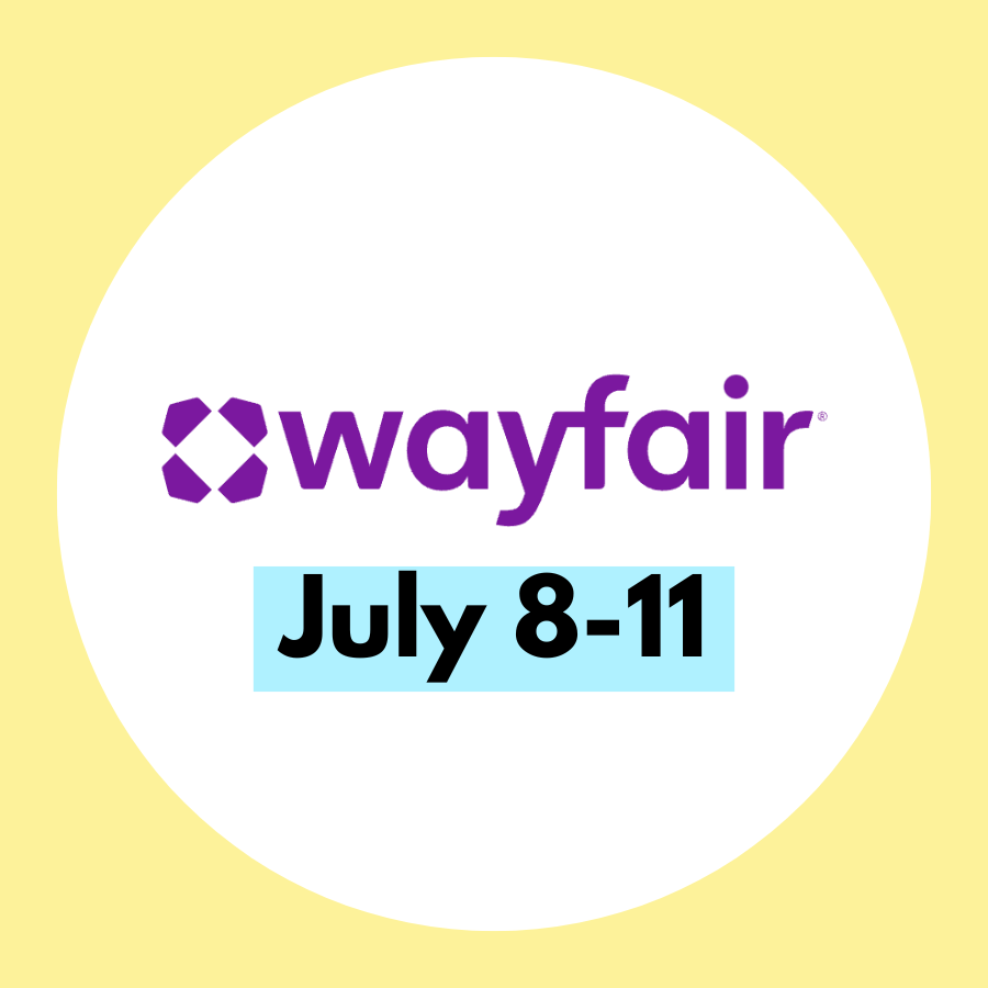 Wayfair event from July 8-11, featuring promotions or sales.