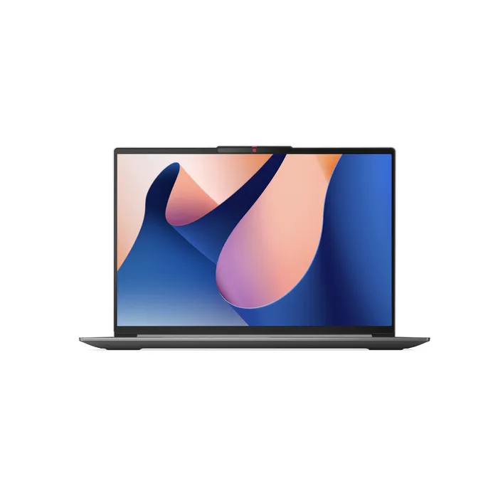Black laptop with a minimalist design, featuring a large screen with slim bezels.