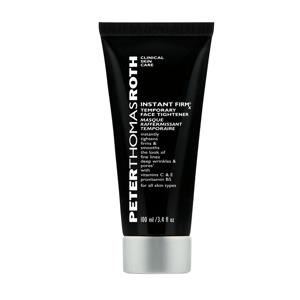 Peter Thomas Roth Instant Firmx Temporary Face Tightener, 100 ml (3.4 fl oz), designed to tighten and smooth the appearance of fine lines and wrinkles with vitamins C, E, and provitamin B5, suitable for all skin types.