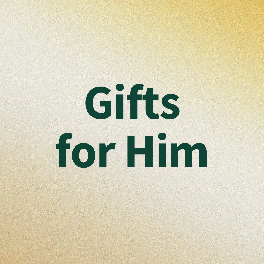 \“Gifts for Him\“ text on a gradient background, suggesting a focus on gift ideas for men.