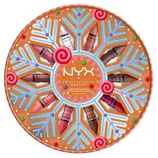 NYX Professional Makeup Butter Gloss Lip Gloss Vault with festive packaging contains 10 lip glosses in various shades.