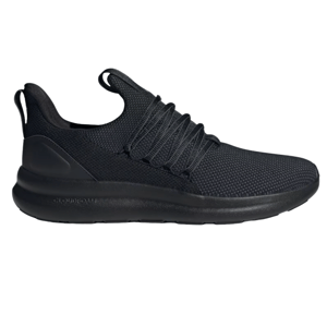 Black athletic sneaker with a mesh upper and Cloudfoam sole.