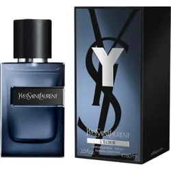 Yves Saint Laurent Y L'Elixir Eau de Parfum, 60ml bottle, showcasing the brand's iconic logo and packaging design.