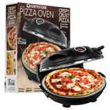 Granitestone electric pizza oven with a 12\“ pizza stone, designed to make crispy crust pizza in less than 3 minutes, and heats up to 800°F.
