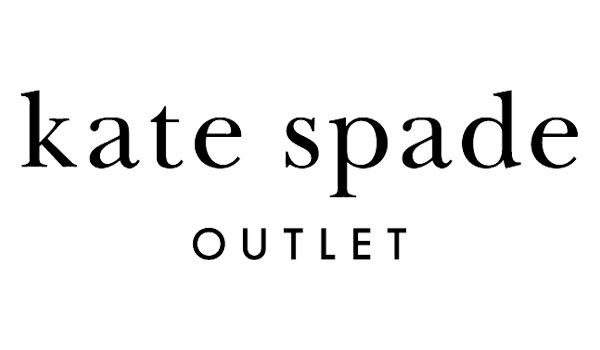 the kate spade outlet logo in black text on a white background