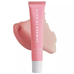 Summer Fridays Lip Butter Balm in Pink Sugar is a hydrating lip balm in a pink tube, offering a glossy finish and sweet scent. It comes in a 15g (0.5oz) size.