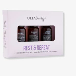A set of three Ulta Beauty essential oils: Lavender, Lavender Rose, and Lavender Chamomile.
