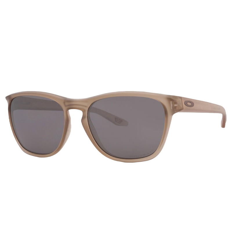 Beige-framed sunglasses with dark lenses and a subtle brand logo on the temple.