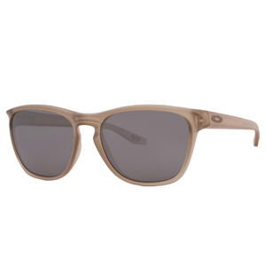 Beige-framed sunglasses with dark lenses and a subtle brand logo on the temple.
