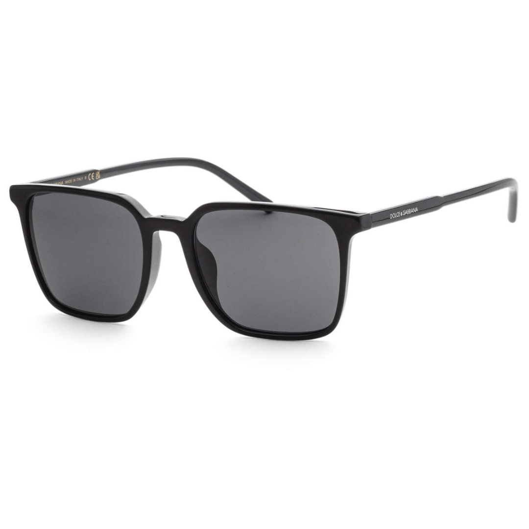 Black square-framed sunglasses with dark lenses.