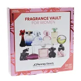 JCPenney Beauty Fragrance Vault for Women includes multiple perfumes with a bonus atomizer. The set also offers a $20 off coupon voucher.