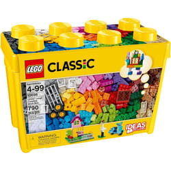 LEGO Classic Large Creative Brick Box, set 10698, for ages 4-99, includes 790 pieces in various colors.