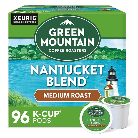 Green Mountain Coffee Roasters Nantucket Blend, Medium Roast, Keurig K-Cup Pods, 96-count.