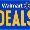blue background displaying walmart deals logo
