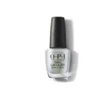OPI Nail Lacquer bottle with a black cap and a shimmering iridescent finish.