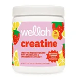 Wellah Creatine Monohydrate with dandelion and cranberry extract, strawberry lemonade flavored, 9.7 oz (275 g), dietary supplement.