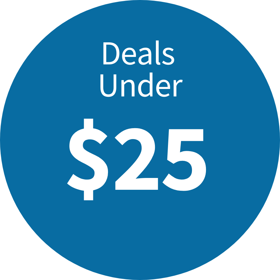 Deals available for under $25.