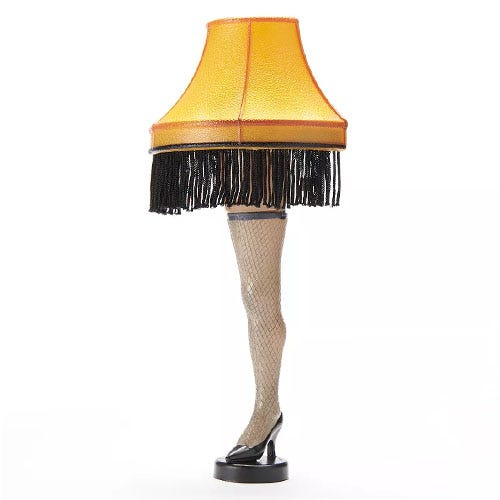 a Christmas Story leg lamp night light