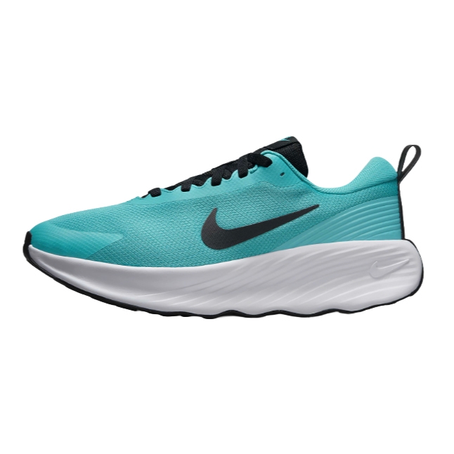 Nike Men's Promina Shoes in turquoise feature a sleek design with a black swoosh logo, a breathable mesh upper, and a thick white cushioned sole for comfort.