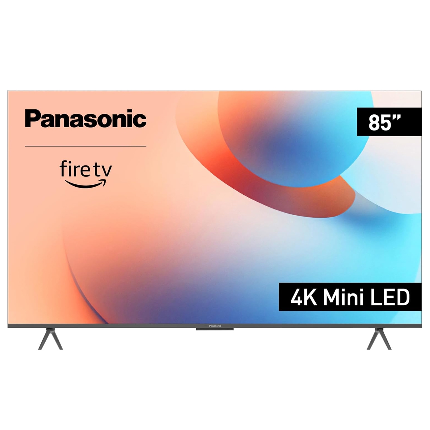 Panasonic 85\“ 4K Mini LED TV with Fire TV integration, offering high-definition display and smart TV functionality.