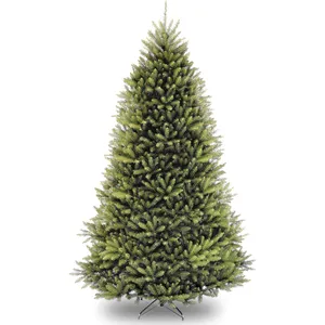 Artificial Christmas tree with dense, realistic green branches and a sturdy metal stand.