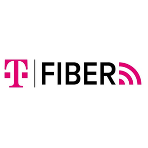 T-Fiber logo featuring the magenta \“T\“ symbol next to the word \“FIBER,\“ with a stylized wireless signal icon.