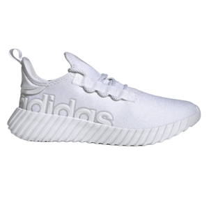 Adidas Kaptir 3.0 Shoes are white athletic sneakers with a chunky ribbed sole and large branding on the side. They feature a mesh upper for breathability and a pull tab at the heel for easy wear.
