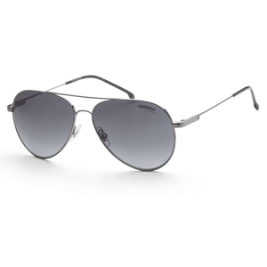 Carrera Aviator Sunglasses feature a sleek metal frame with dark gradient lenses. The design includes adjustable nose pads and thin arms for a comfortable fit.