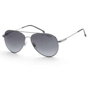 Carrera Aviator Sunglasses feature a sleek metal frame with dark gradient lenses. The design includes adjustable nose pads and thin arms for a comfortable fit.