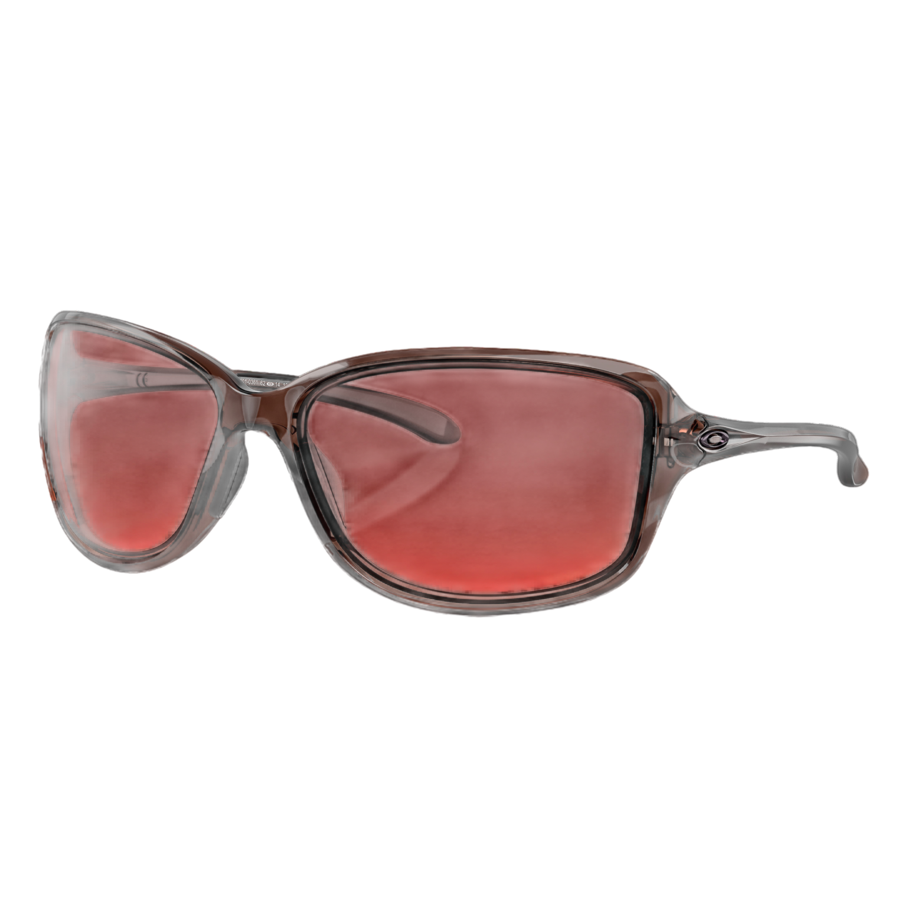 Stylish sunglasses with a brown frame and gradient lenses, featuring a subtle brand logo on the temple.