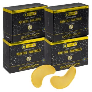 80pk Under-Eye Patches are designed for reducing puffiness and dark circles, featuring 20 pairs per box in a set of four boxes. They are formulated for both men and women and are dermatologically tested.