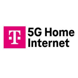 5G Home Internet service logo featuring a magenta \“T\“ icon, associated with a well-known telecommunications company.